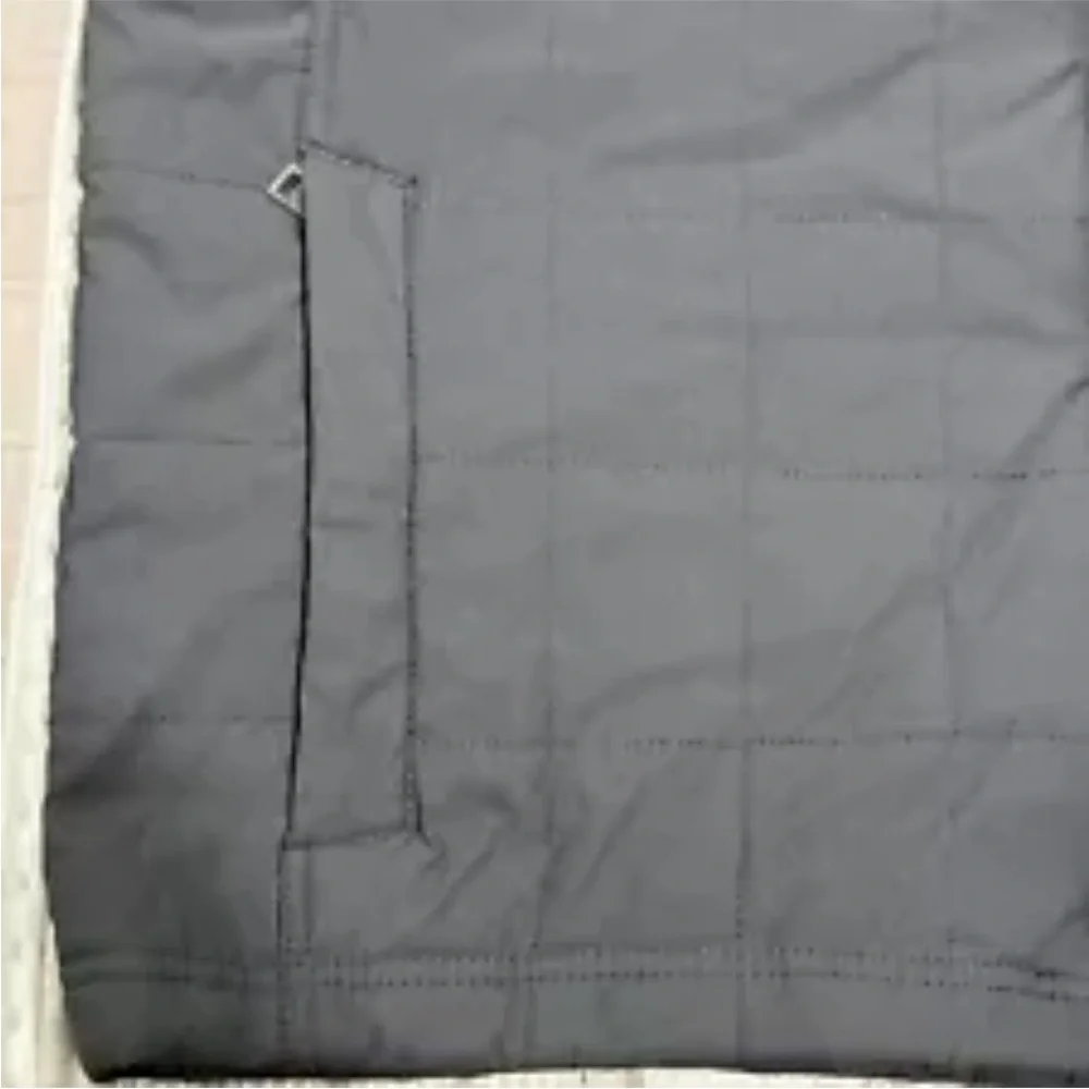Orvis Gray Quilted Vest with Stand-Up Collar‎